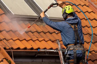 Démoussage et hydrofuge de toiture à Firminy